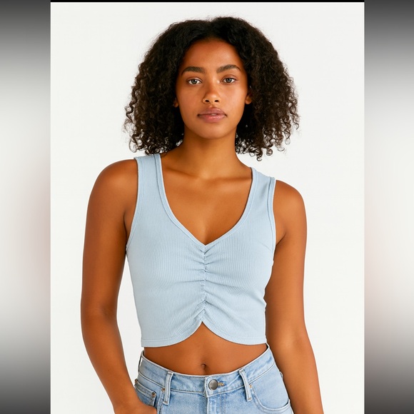 Tops - NEW|Sky blue|crop top|Under shirt|Large|
